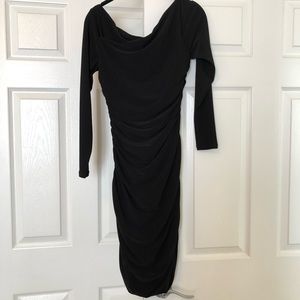 Michael Kors ruched Black Cocktail Dress